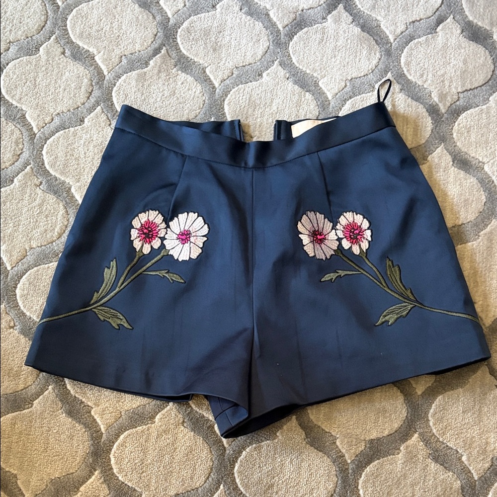 Keepsake the label Embroidered Navy Floral Women’s Shorts